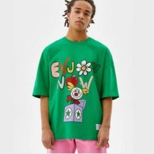 Printed Short Sleeve Oversize T-Shirt